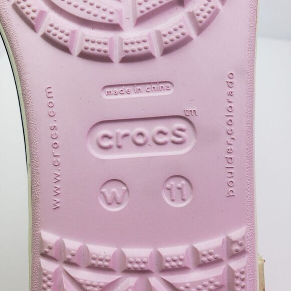 Crocs Crocband Womens Size 11 Bubblegum Pink Slip On Comfort Ballet Flats Shoes - Picture 10 of 10